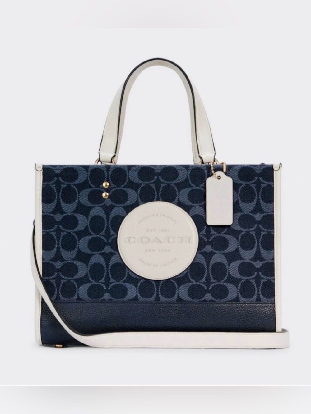 Coach Denim Dempsey Carryall Bag